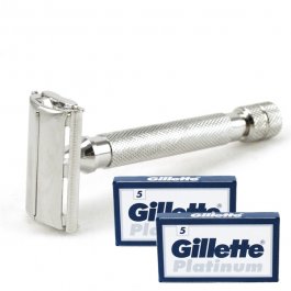 100 Gillette Double Edge Platinum Blades Class Style Metal Safety 