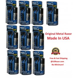 10 Gillette Mach3 RAZOR Handle 2 Blades Cartridges Shaving Gel MACH 3 Shaver USA  