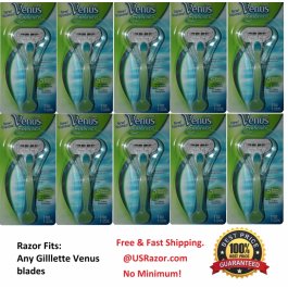 10 Pcs Gillette Venus Embrace 5 Blades Razor Cartridges Shaver  