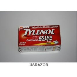 100 Tylenol Extra Strength Pain Fever Reducer Acetaminophen 500 mg Caplets Adult 
