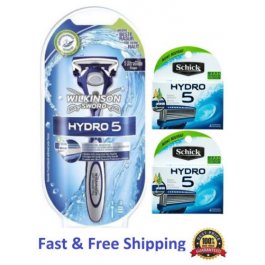 11 Schick Hydro 5 Razor & Blades 11 Hydro5 Refill Cartridges Wilkinson Handle 