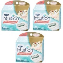 12 Milk Almond Oil Schick intuition Razor Blades Coconut Cartridges Shaver Refil 