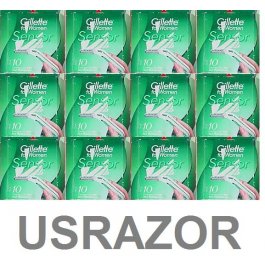 120 Gillette Sensor Women Cartridges Refills Shaver Blades Use With Excel Razor  