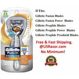 Silver Flex Ball Gillette Fusion Proglide Manual Razor 