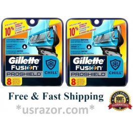 16 Gillette Proshield Chill Fusion Flexball Blades Cartridge fit Power Razor 8 4 