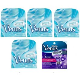 16 Gillette Venus Blades 2 Swirl Fit Olay Breeze Razor Cartridges Shaver Refills 