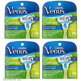 16 Gillette Venus Embrace Razor Blades Cartridges Refills Shaver Authentic USA 