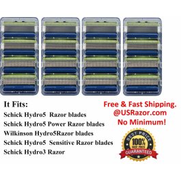 16 Schick Hydro5 Sensitive Razor Blades Refill Cartridges  