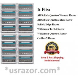 *16 Schick Quattro Titanium Cartridges Razor Blades Refills use W Quatro Trimmer 