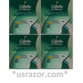 20 Gillette Sensor Women Razor Blades Cartridges Refills Shaver 5 10 fit Excel 