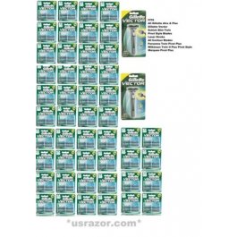 202 GILLETTE Vector BLADES 2 Razors Cartridges Fits Atra Plus Shaver Refills USA 