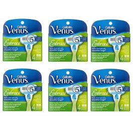 24 Gillette Venus Embrace Razor Blade Refill Cartrdges  