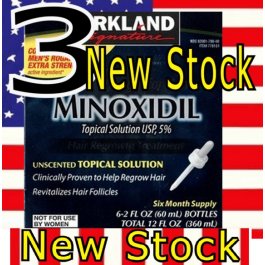 3 Months Kirkland Minoxidil 5% Extra Strength Hair Loss Regrowth Treatment 