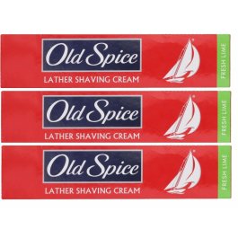 3 Old Spice Lather Shaving Cream Fresh Lime Tube 70 Gm Tube 