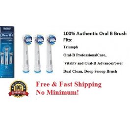 3 Oral B Precision Clean Replacement Brush Heads Braun Phillips  