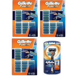 49 Gillette FUSION Manual Razor Blades Cartridge Refill Shave 