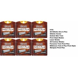 60 WILKINSON SUPER II RAZOR BLADE FIT GILLETTE ATRA TRAC  