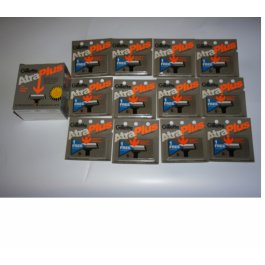 72 Gillette Atra Plus Razor Blades Cartridges Refills Shaver Made USA 12*6 1985  
