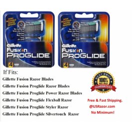 8 2x4 GILLETTE Proglide Power Razor Blades Cartridges Refills  