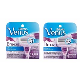 8 Gillette Venus Breeze Razor Blades Cartridges Refill Shaver Women USA 2*4 USA 