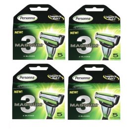 20 Personna Magnum 3 Cartridges Fit Magnum5 Razor Cheaper than Gillette Schick 