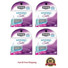 * 16 Hydro Silk Schick 5 Blades Razor Cartridges Refills Hydro Silk Shaver *4 8 