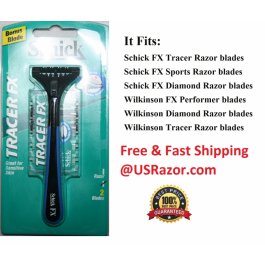 Schick FX Tracer Razor Shaver Handle Fit Diamond Blades  