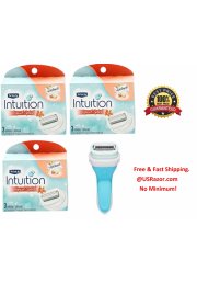 10 Schick Intuition Razor Blade Women Tropical Splash Cartridges Moisturizes 