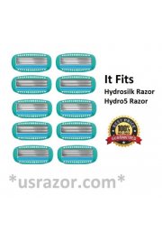 *10 Schick Hydro Silk 5 Razor Blades Women's Refills Cartridges Shaver 4 8