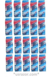 100 GILLETTE 2 DISPOSABLE RAZORS TWIN BLADES SHAVERS FIXED LONG HANDLE GOOD NEWS