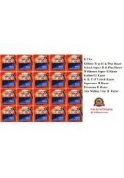 100 Gillette Trac II Razor Cartridges Refills Non Lubricant Blades 