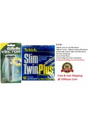 11 Schick Slim Twin Razor Blades + Gillette Vector Fit Atra NL