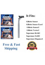 11 Supermax Kwik3 1 Razor 5 Blades Fits Gillette Sensor Excel Razor 