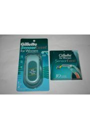 12 GILLETTE SENSOR WOMEN Excel BLADES CARTRIDGES Refills Shaver Handle Razor 