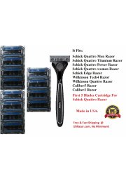 12 Schick Quattro Razors Shaver Handles 
