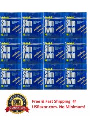 120 Schick Slim Twin Refill Blade Cartridge Fit GILLETTE Atra Razor No Lubricant