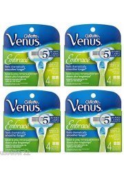 16 Gillette Venus Embrace Razor Blades Cartridges Refills Shaver Authentic USA