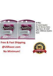 16 Schick Quattro Razor Blades Cartridges Refills Shaver Women 