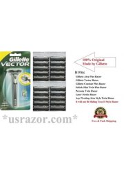 *21 Gillette Atra Plus Razor Blades Cartridge Refill Fit Schick Slim Twin Shaver