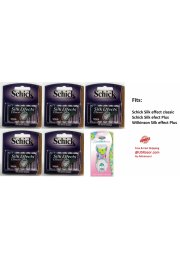 22 Schick Silk Effects Classic Blades Fits Plus Razor