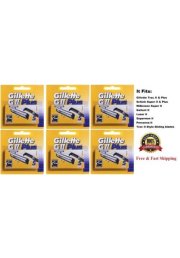 30 Gillette Trac II G 2 Plus Blades cartridges Refills Fit Schick Super Razor 