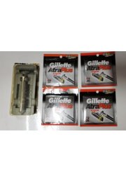 42 Gilltte Atra Plus Cartridges Refills Metal Razor Shavert Blades Handle USA