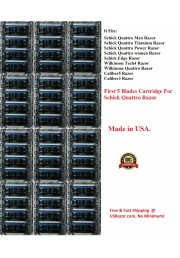 48 Refill Fit Schick Quattro Wilkinson Titanium Trimmer Razor 5 Blades Cartridge Made In USA 