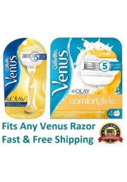 5 Gillette Venus Olay Razor & Blades Cartridges Refills Shaver Fits Swirl Shaver