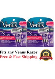 8 Gillette Venus Swirl Flex Ball Razor Blades Refill Cartridges Fit Embrace Olay