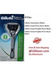 Gillette FUSION Proglide Silvertouch Sensitive Skin Razor