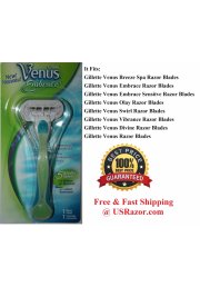 Gillette Venus Embrace Razor Cartridge Handle Shaver 