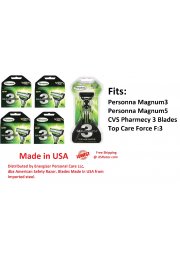 21 Personna Magnum3 Razor Blade Refill Cartridge Cheaper Than Gillette Shaver 