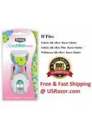 Schick Silk Effects Plus Razor + 2 Refills Handle