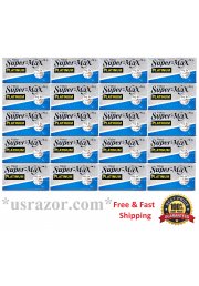200 SuperMax Double Edge Platinum Blades Barber Fits Gillette Schick Razor UK